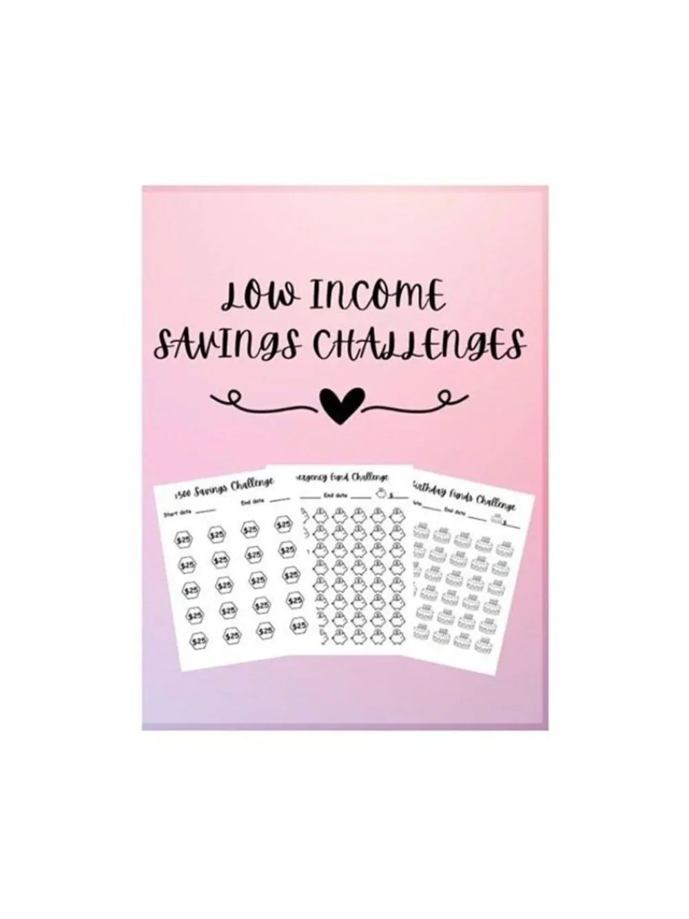 Savings challenges book 20+ challenges